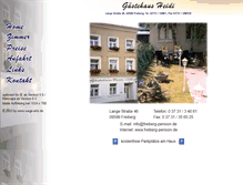 Tablet Screenshot of freiberg-pension.de